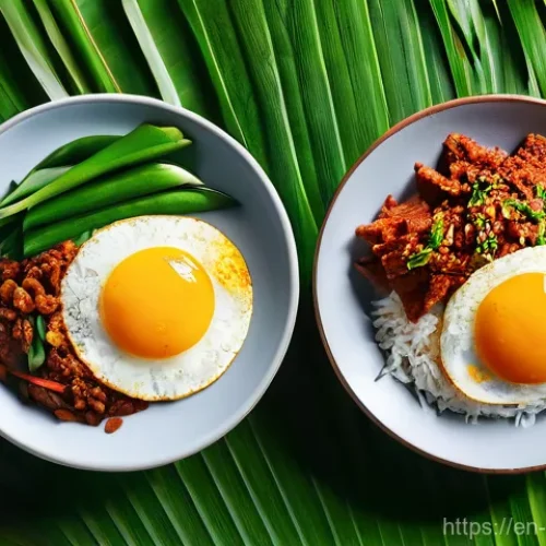 말레이시아 전통 음식 나시르막 - Here are three detailed image prompts for Nasi Lemak, inspired by the provided text: